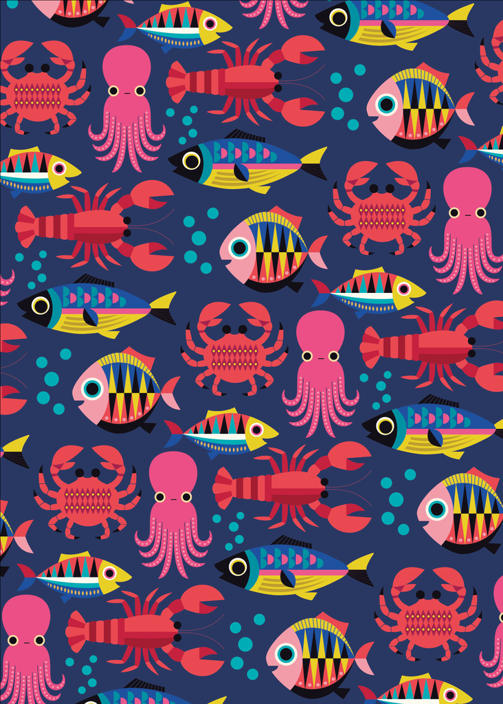 Geschirrtuch "Sealife - Blue"