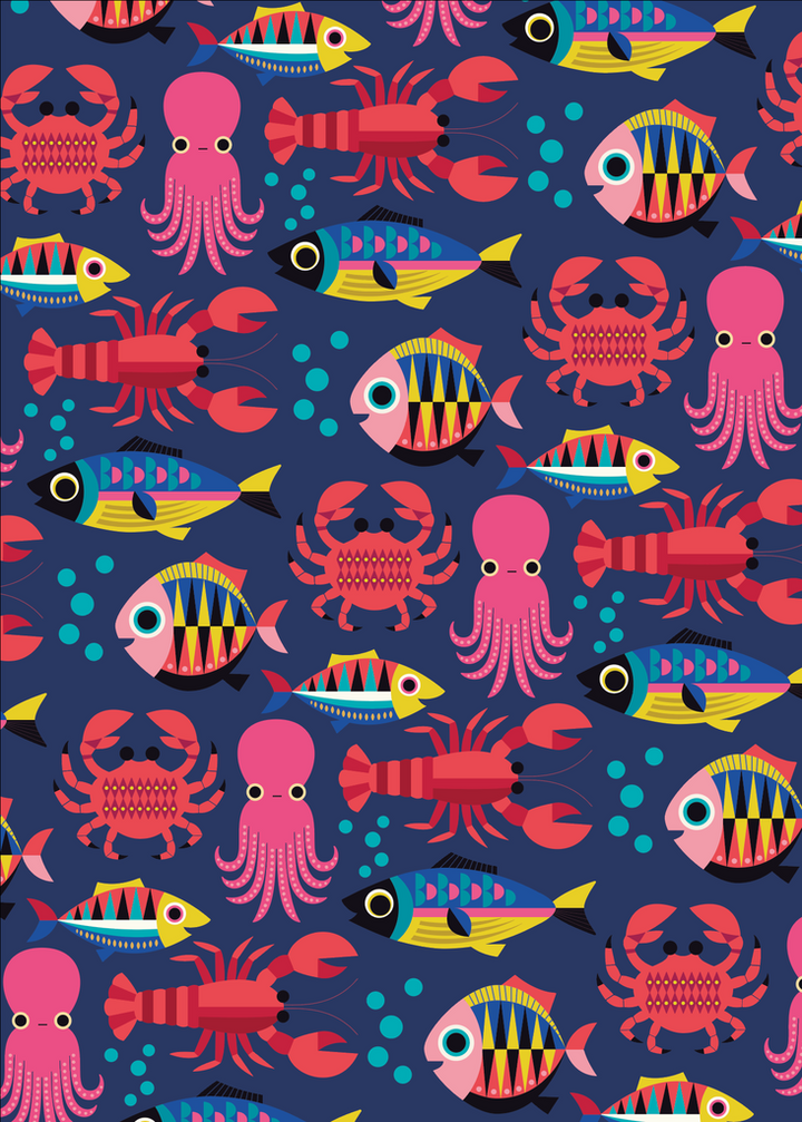 Geschirrtuch "Sealife - Blue"