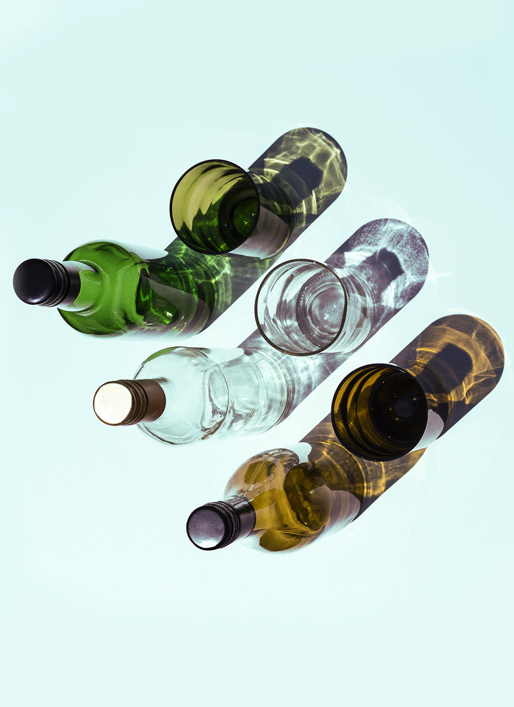 Drinking glasses from wine bottles - Short