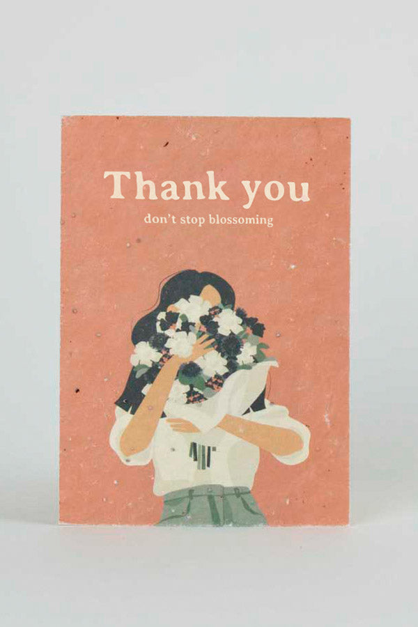 Pflanzbare  Postkarte "Thank you"
