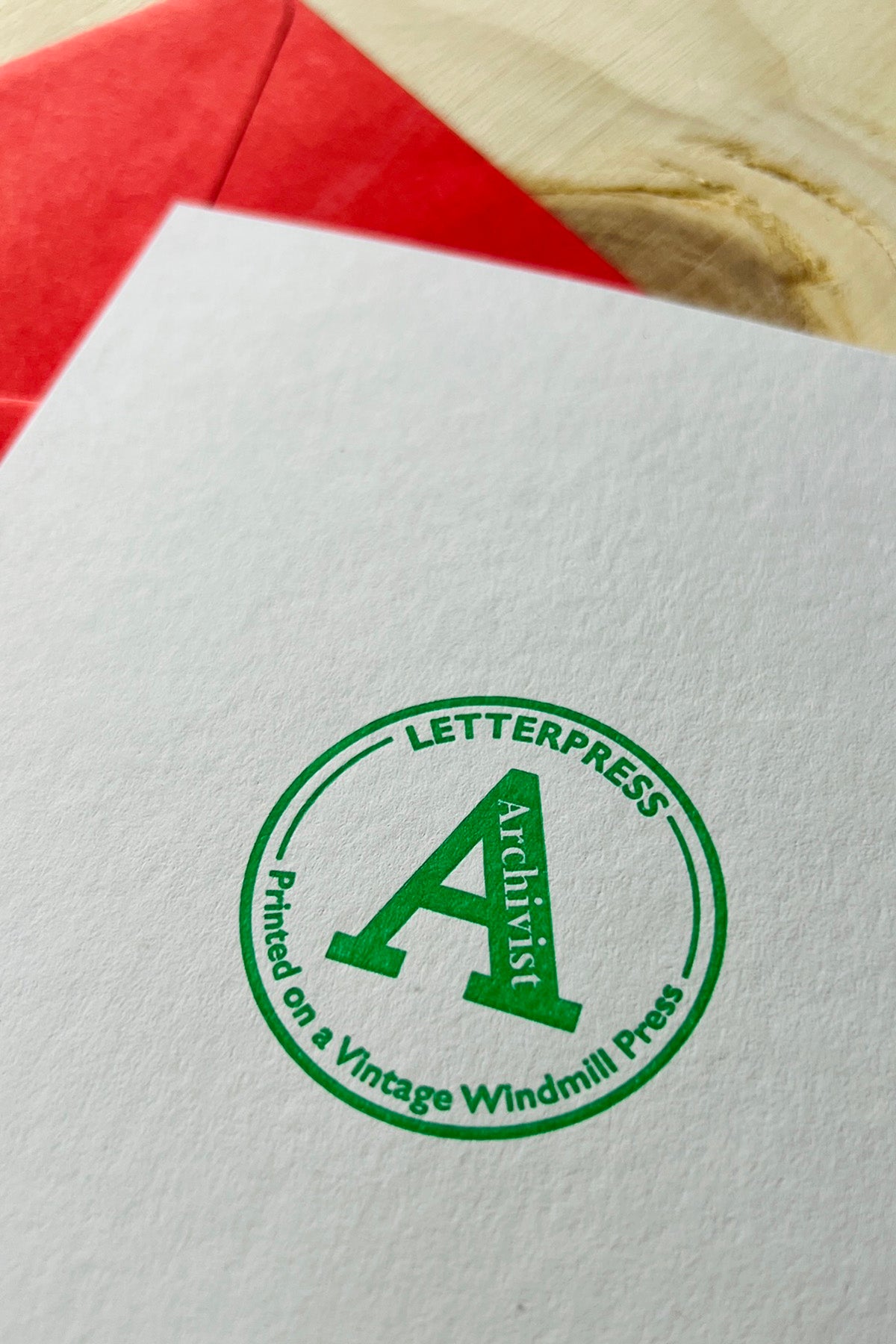 Letterpress Card "Santas"