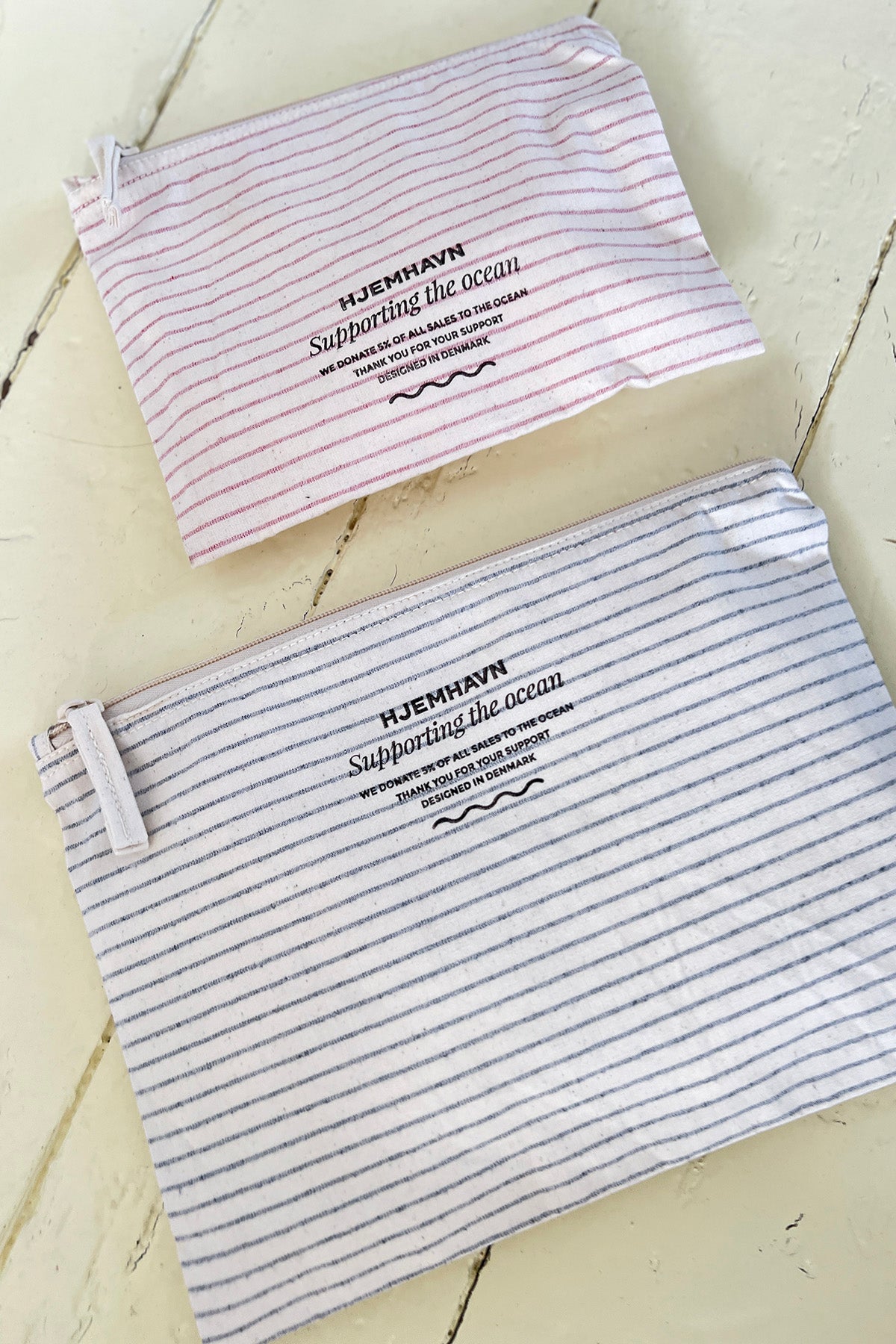 Accessory Bag - Striped Organic Cotton