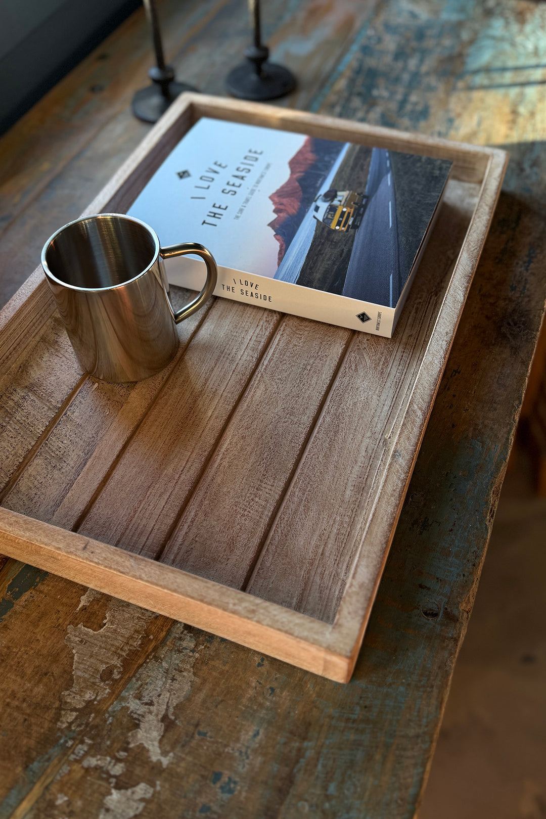 Holztablett - Recyclingholz