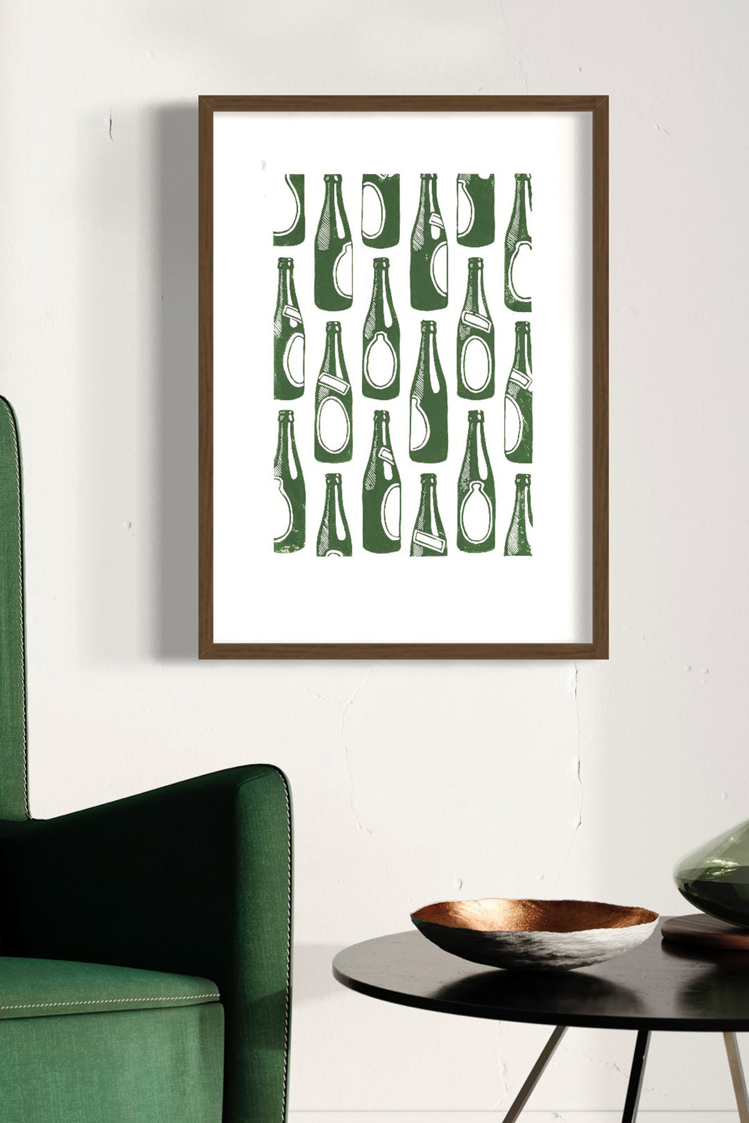 Bier - Linoleumdruck