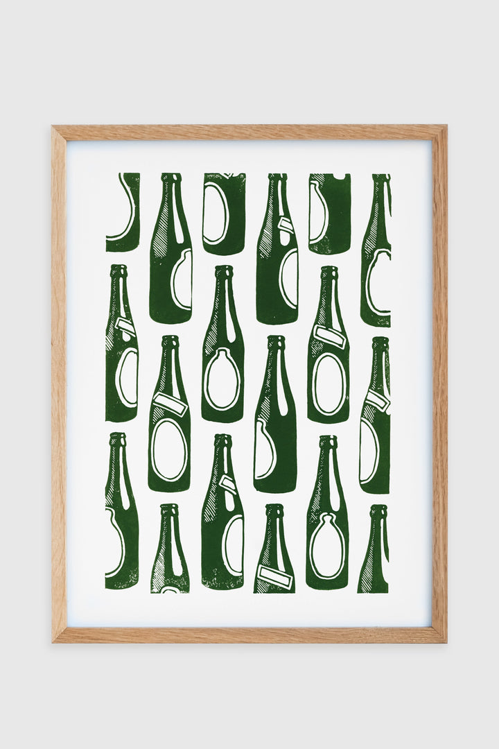 Bier - Linoleumdruck