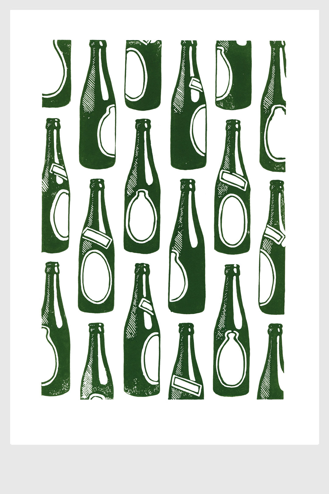 Bier - Linoleumdruck