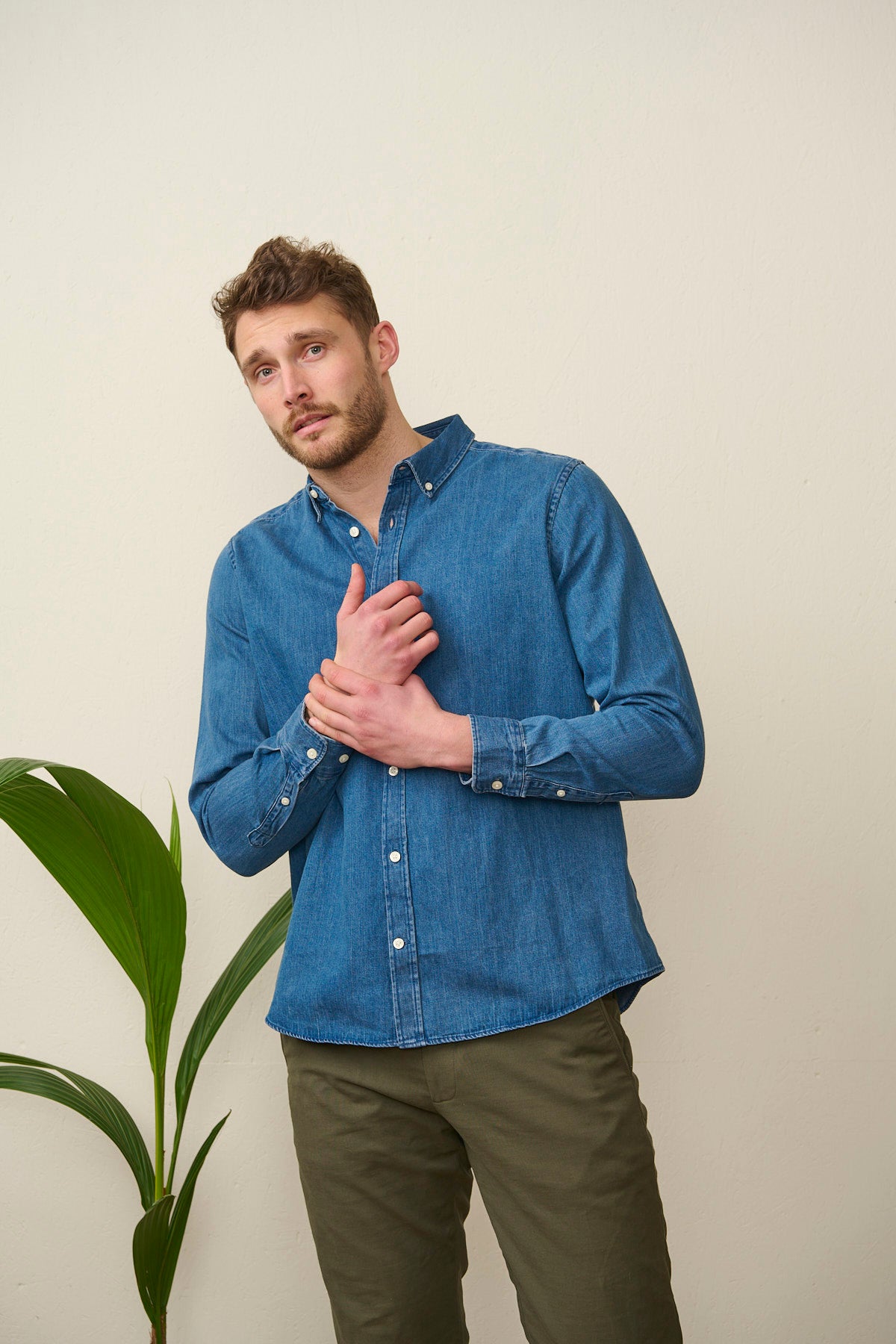 Organic Denim Shirt - Dark Wash - Men
