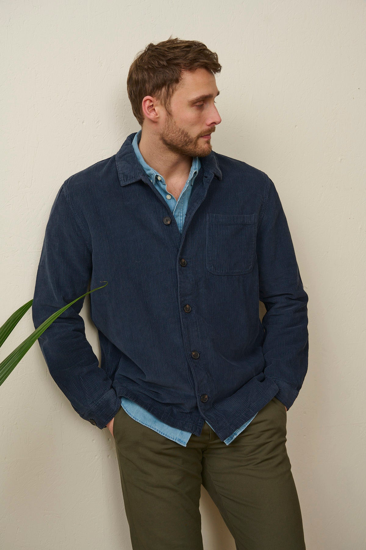 Organic Denim Shirt - Light Wash - Men
