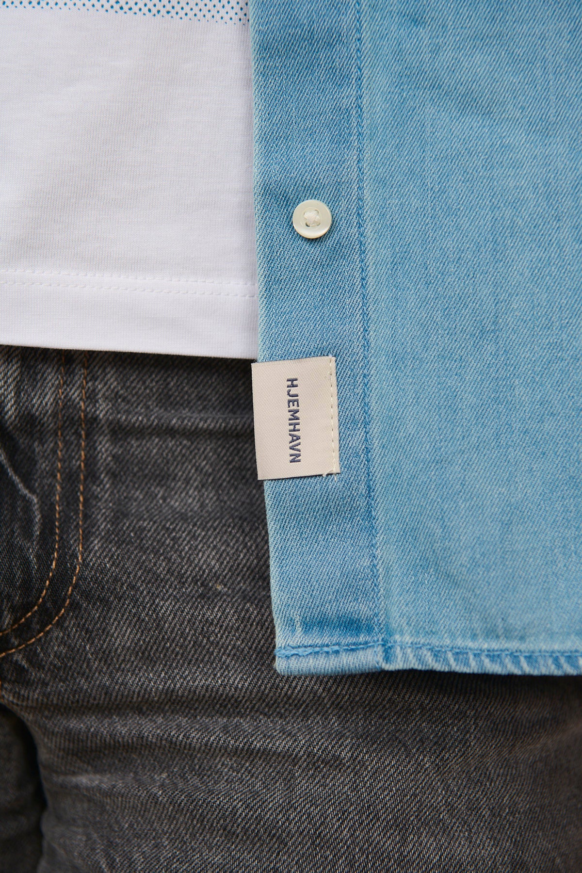 Organic Denim Shirt - Light Wash - Women