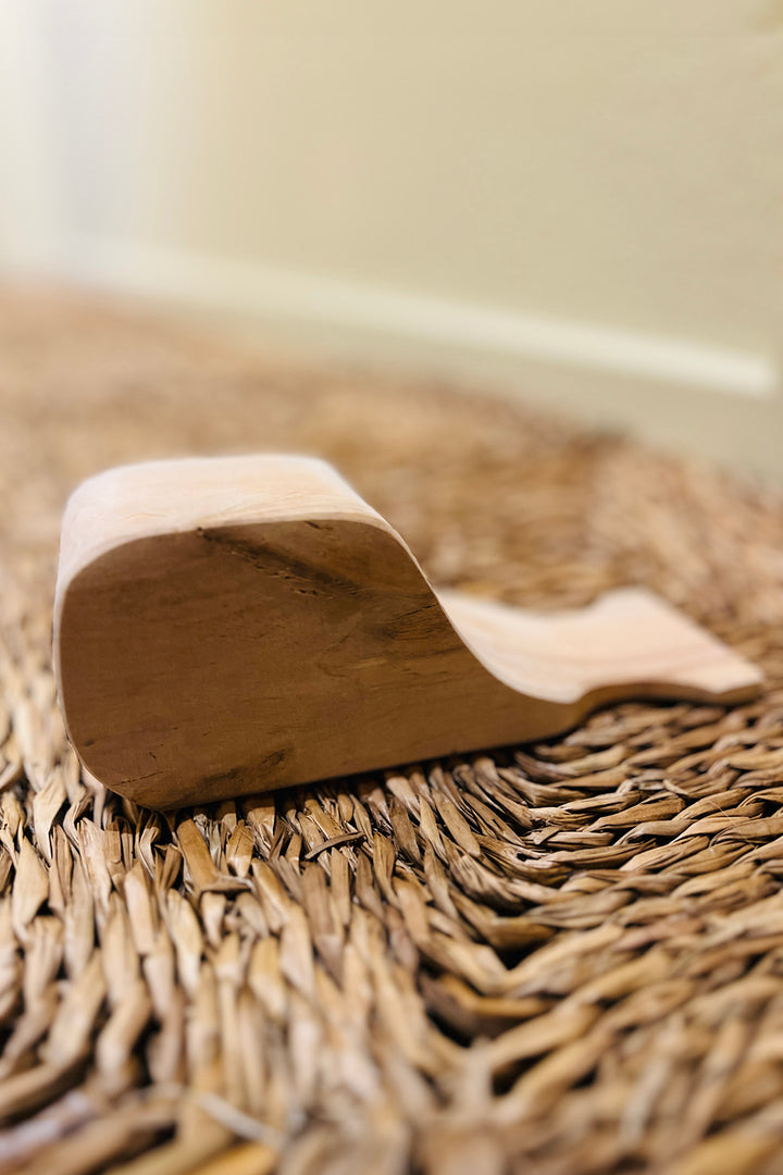 Doorstop - Whale - Wood
