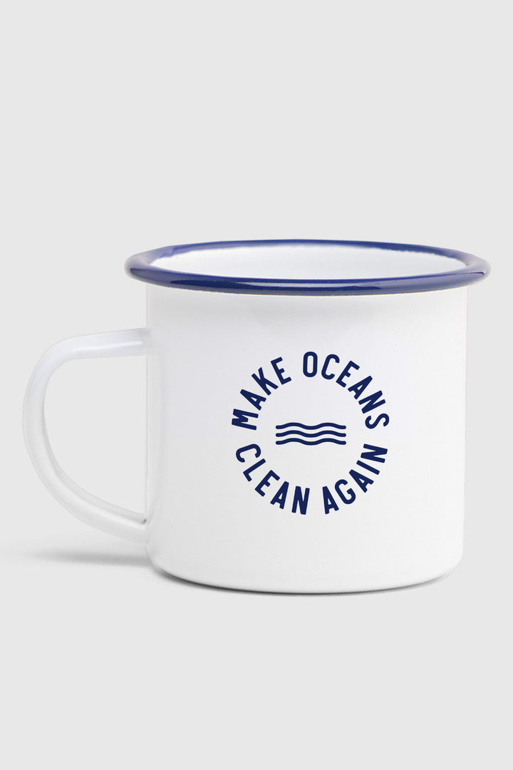 Enamel mug "Make Oceans Clean Again"