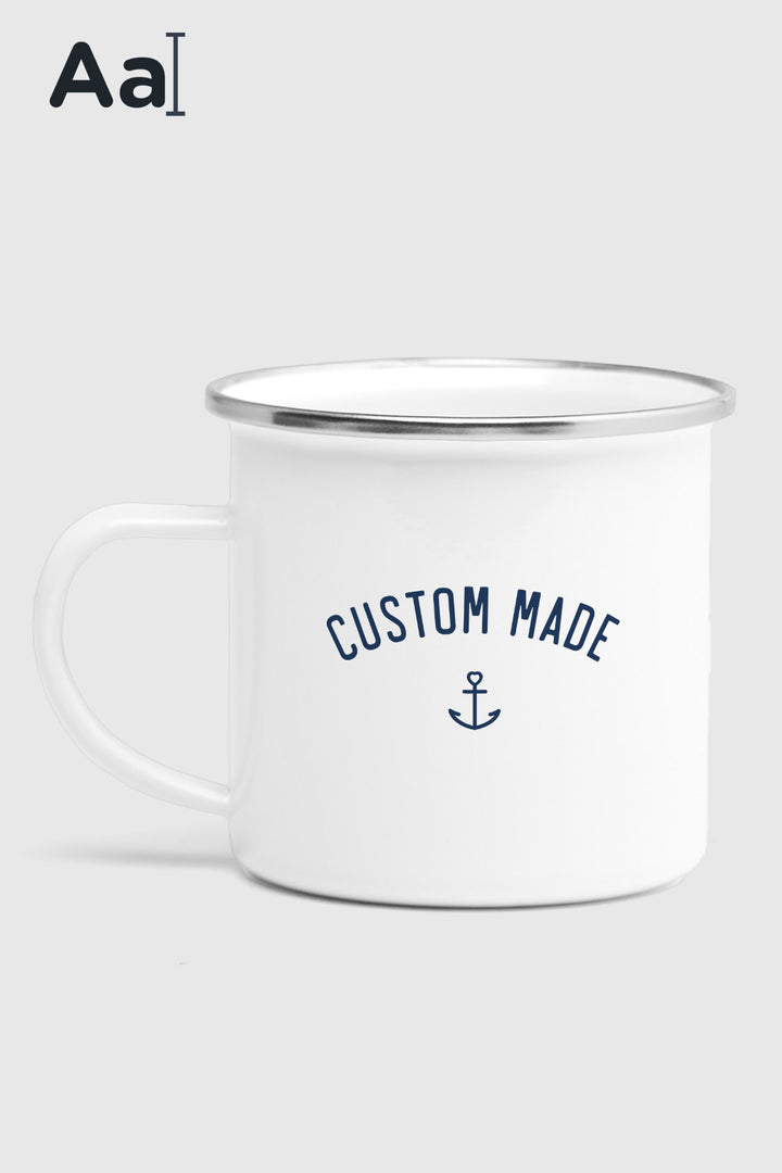 Enamel mug with name