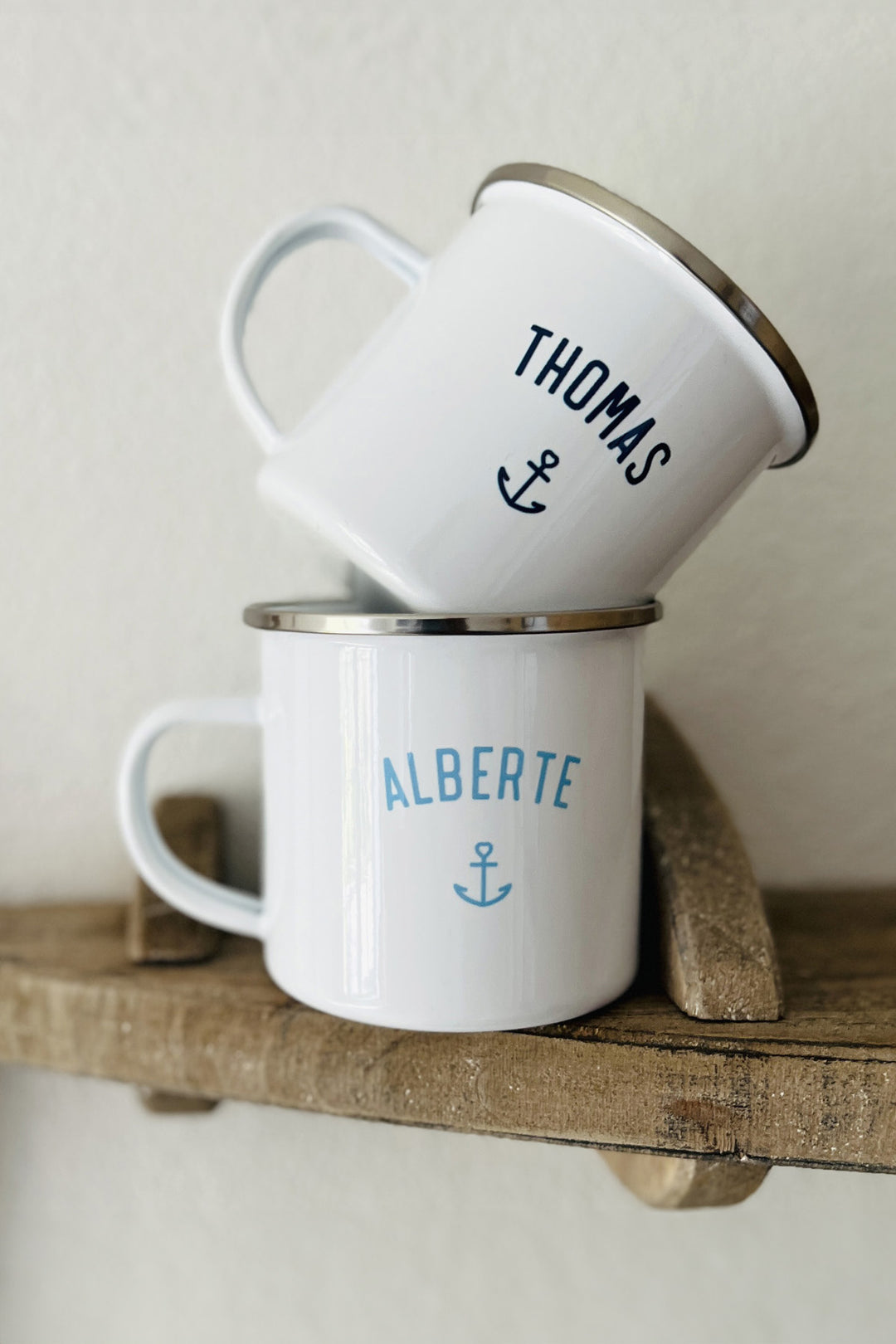 Enamel mug with name