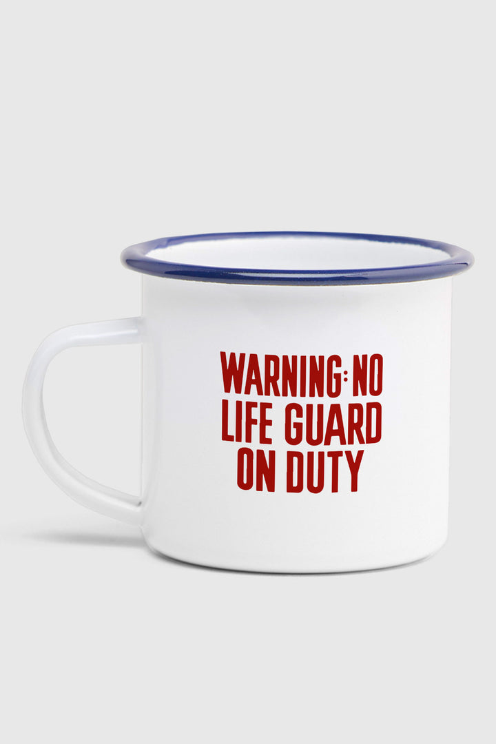 Enamel mug "Warning"
