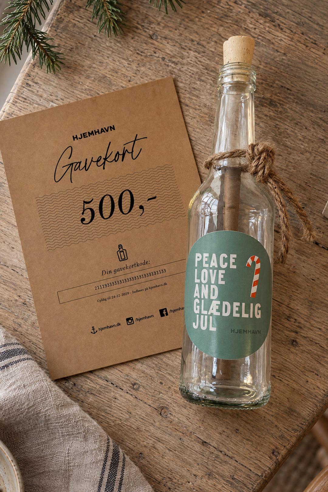 Gift certificate "Mail in a Bottle" XMAS Edition