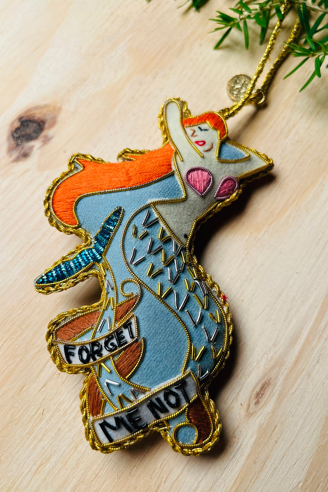 Christmas Hanging - Mermaid "Forget Me Not"