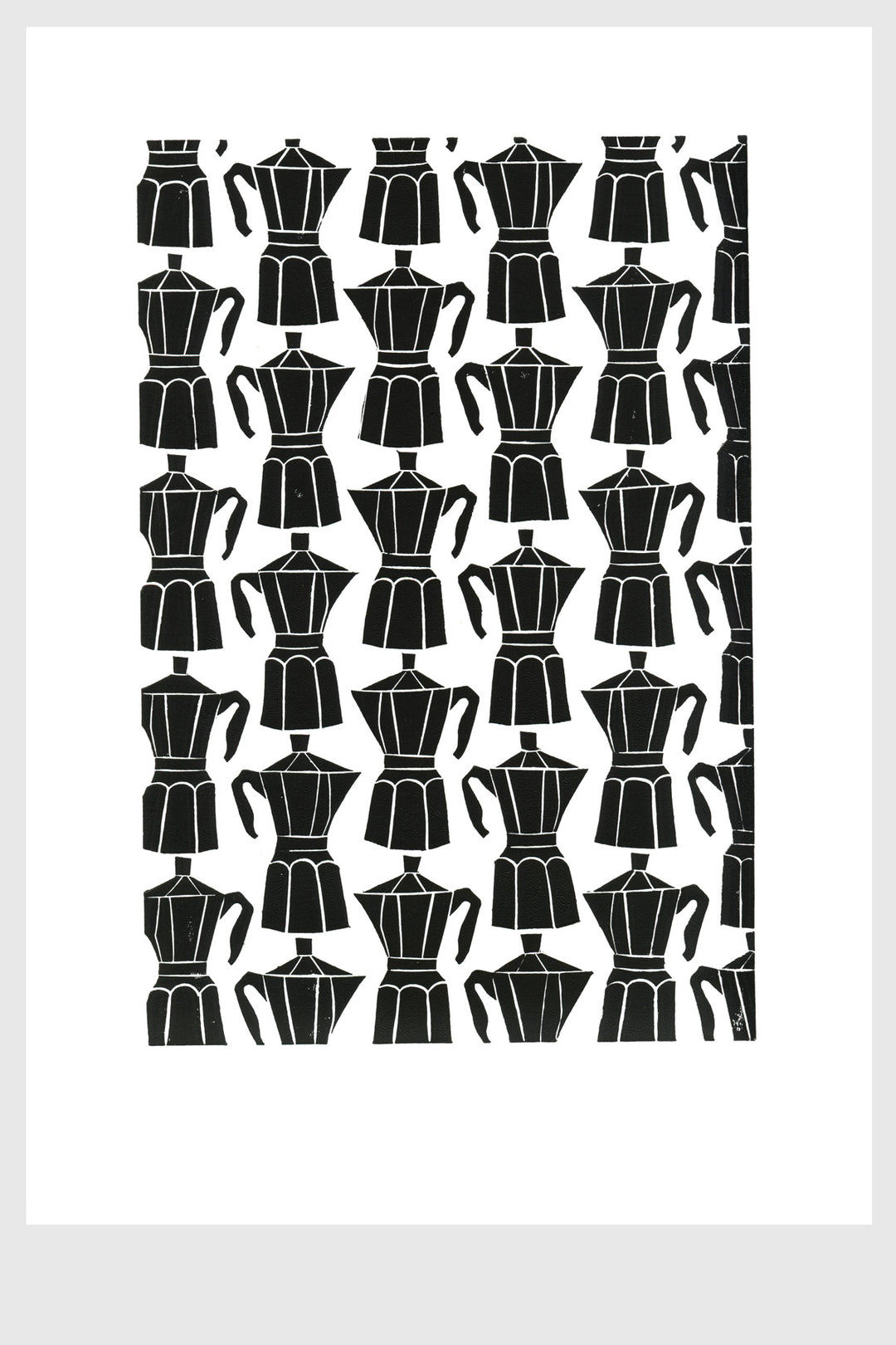 Kaffee - Linoleumdruck