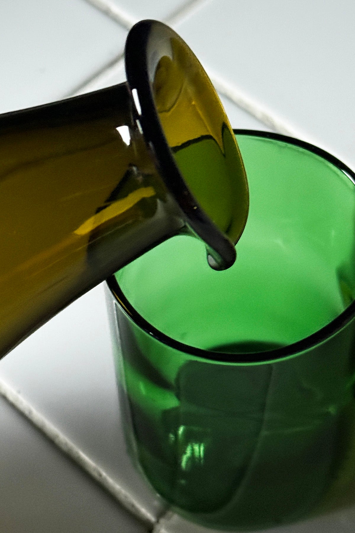 Karaffel fra vinflasker - Upcycling