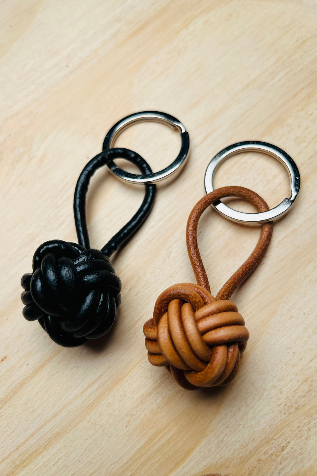 Nøglering - Knyttet Læder