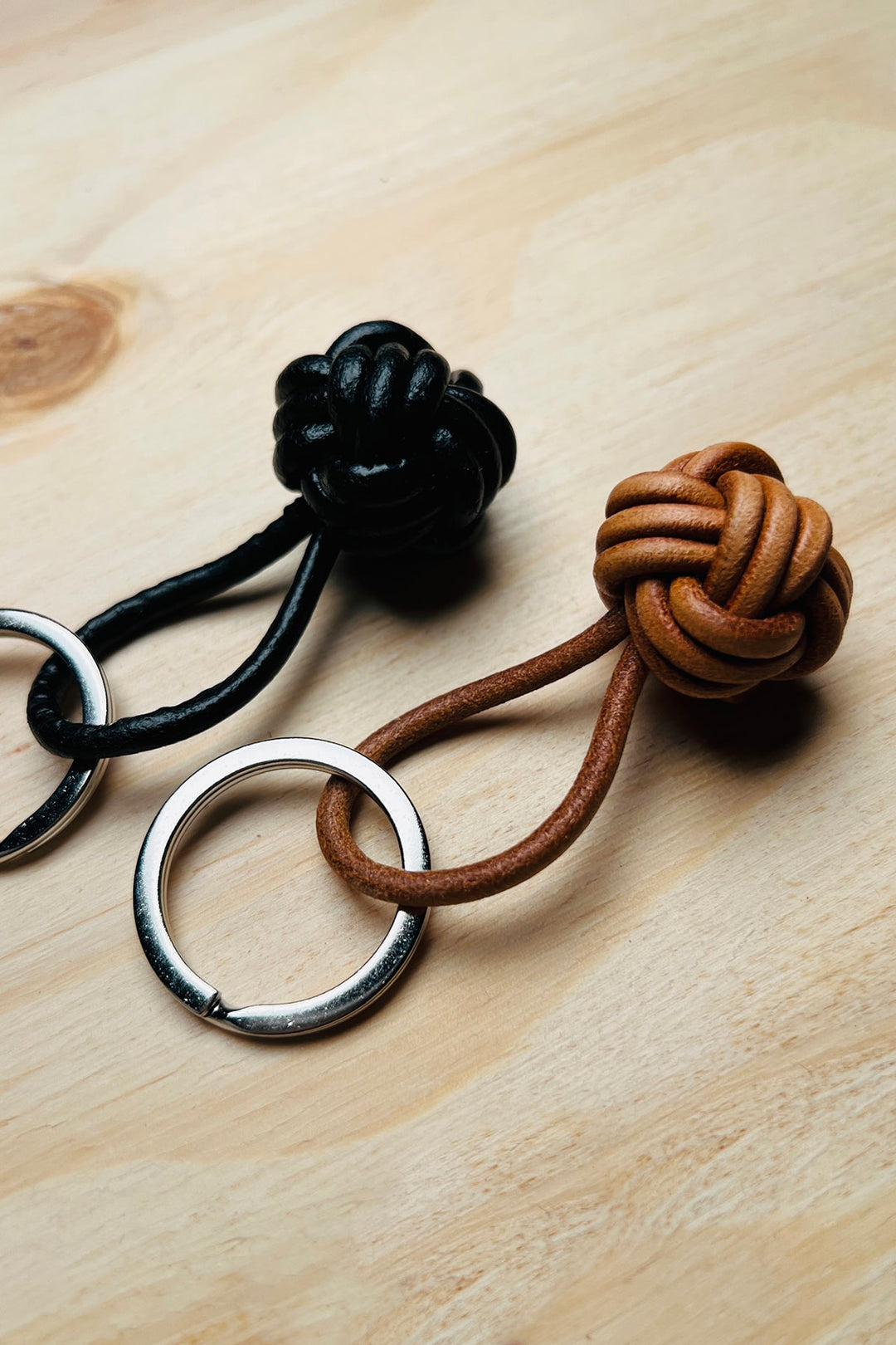 Nøglering - Knyttet Læder