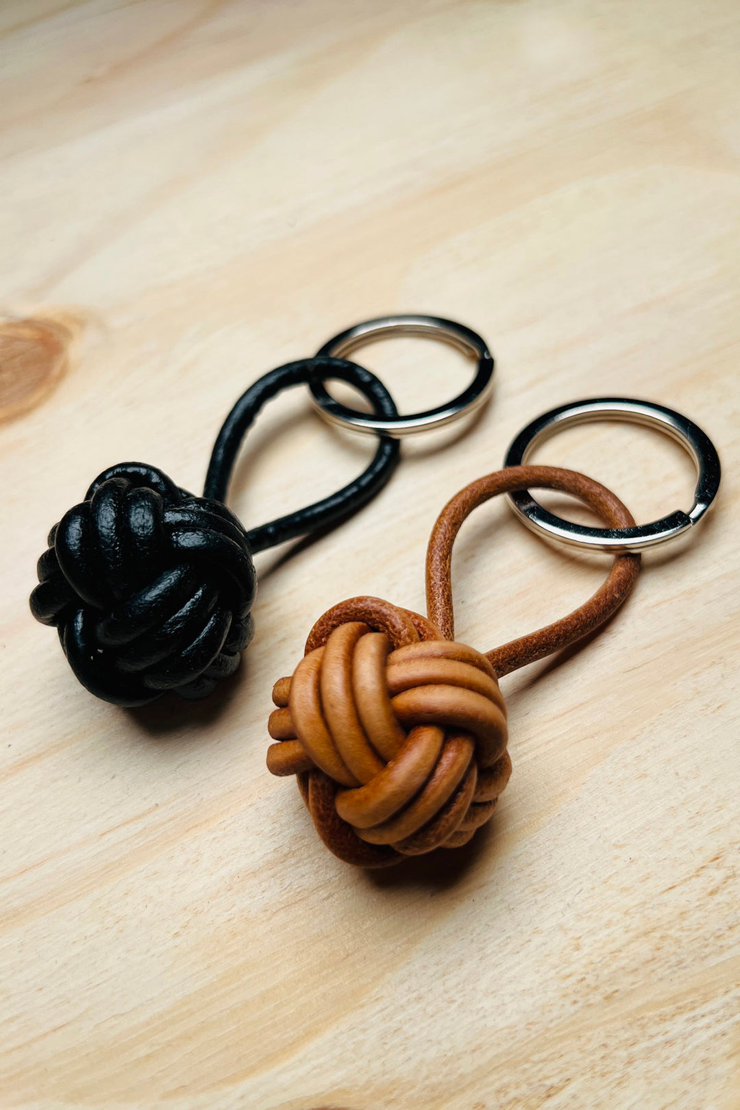 Nøglering - Knyttet Læder