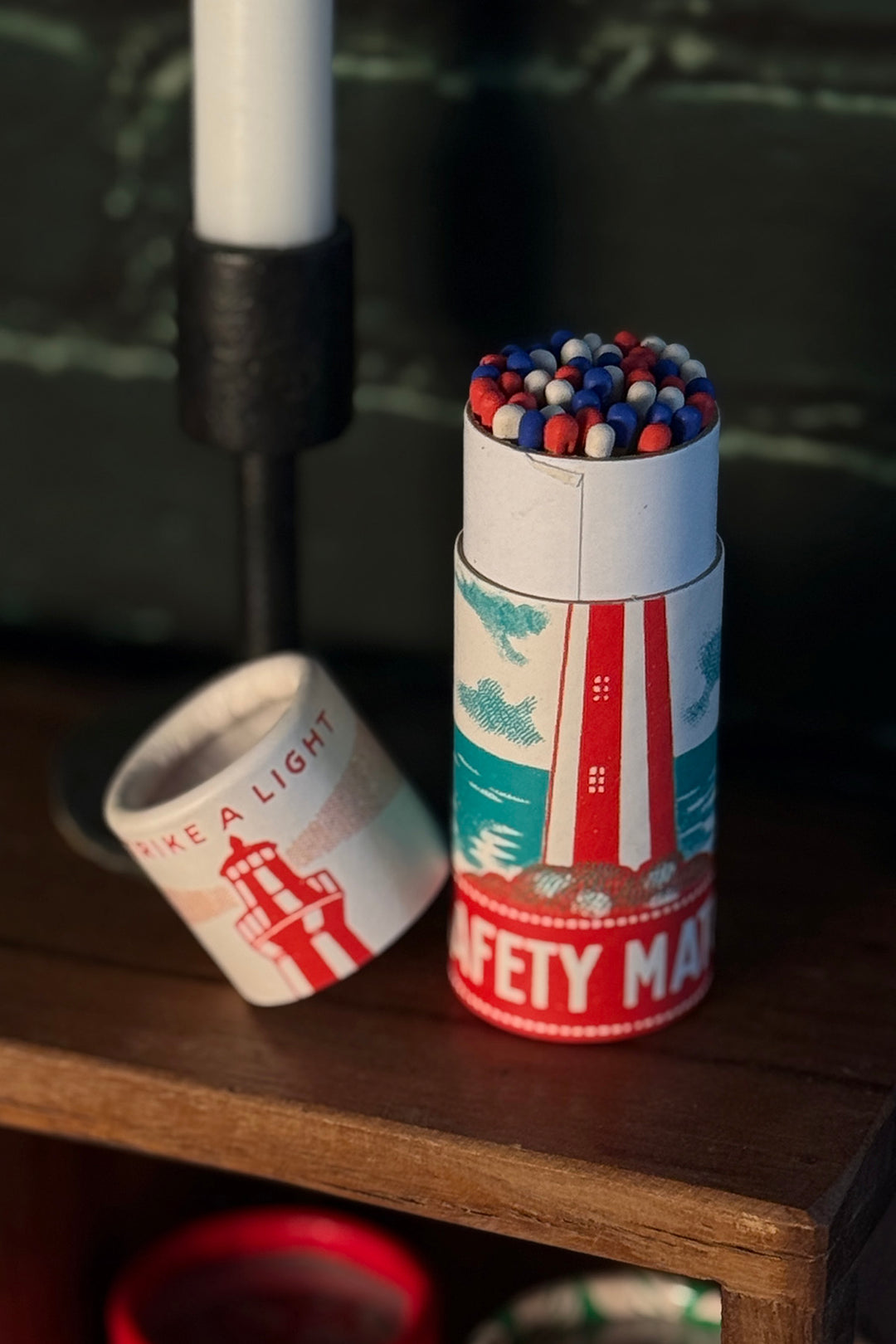 Zylinderstreichhölzer "Der Leuchtturm"