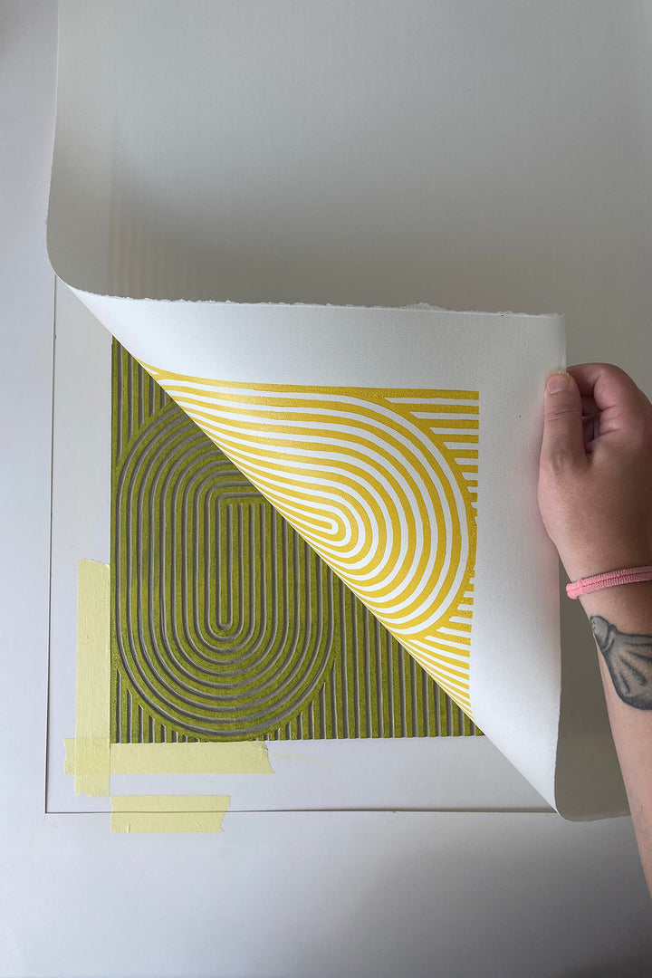 Lines No.7 – Linolschnitt