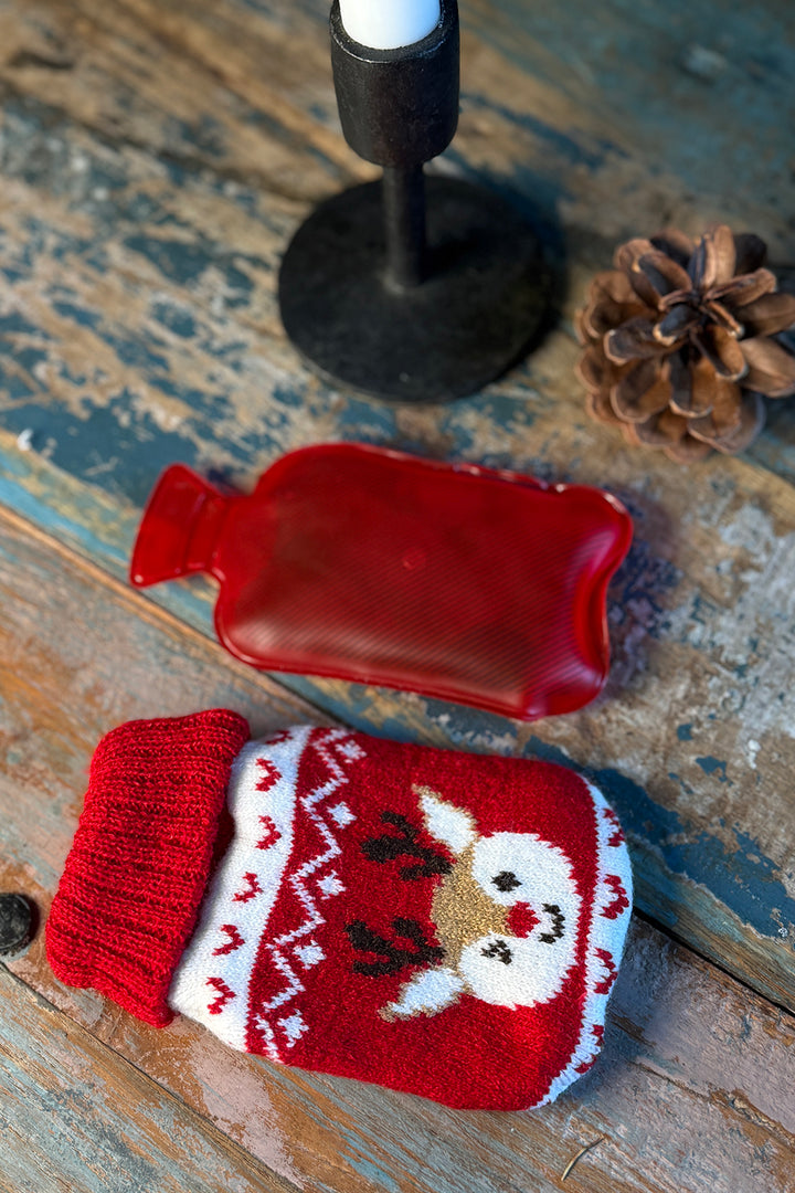 Christmas knitted hand warmer