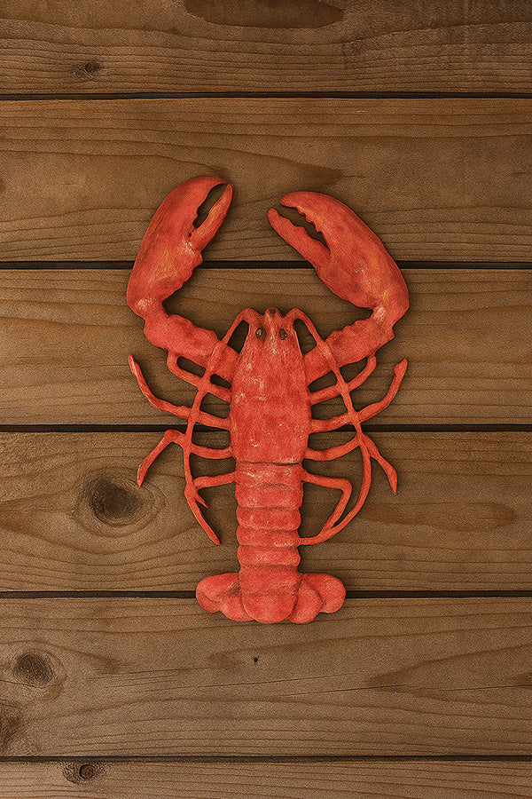 Håndmalet træhummer