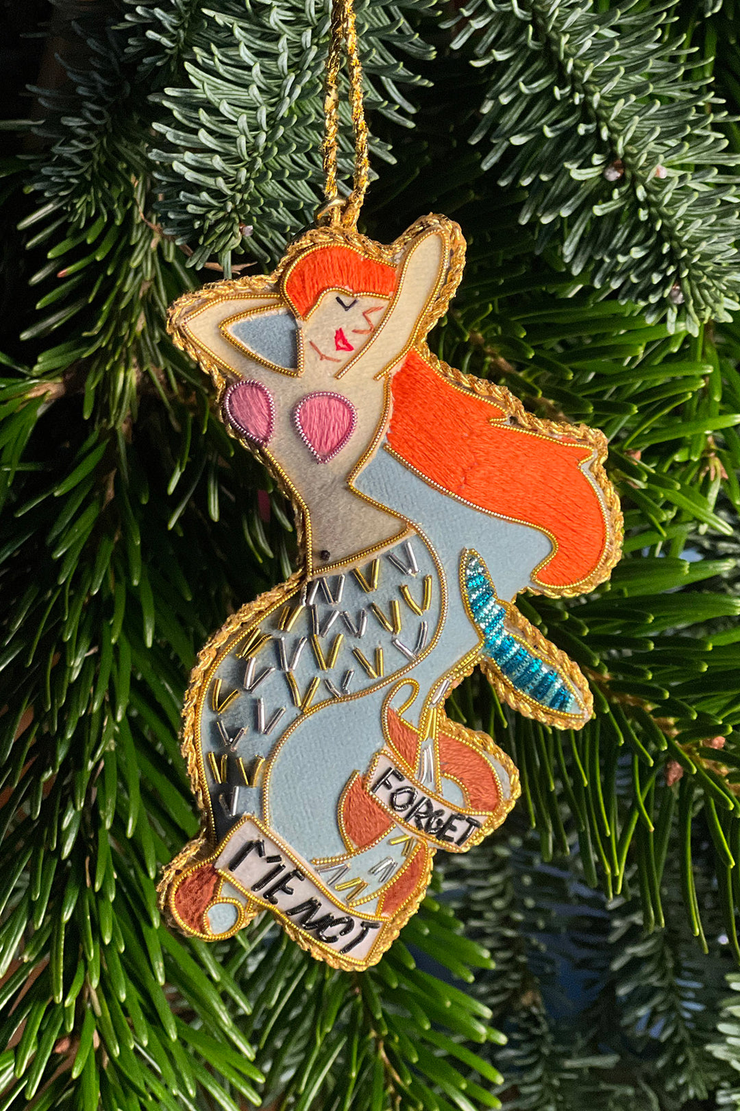 Christmas Hanging - Mermaid "Forget Me Not"