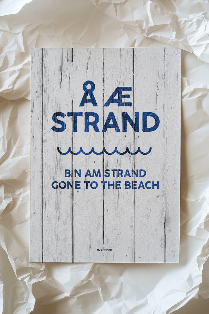 Miniposter/Karte "Gone to the Beach“