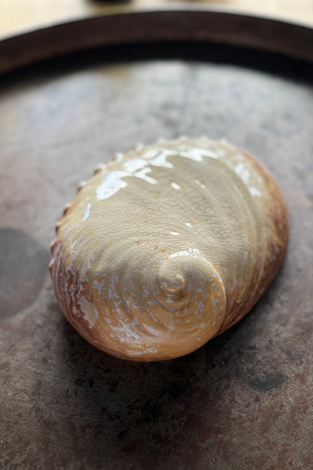 Keramik Tallerken/Skål "Muslingeskal"