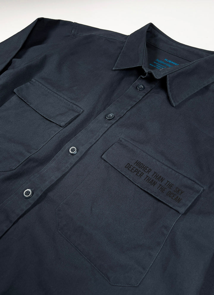 Overshirt "Higher than..."
