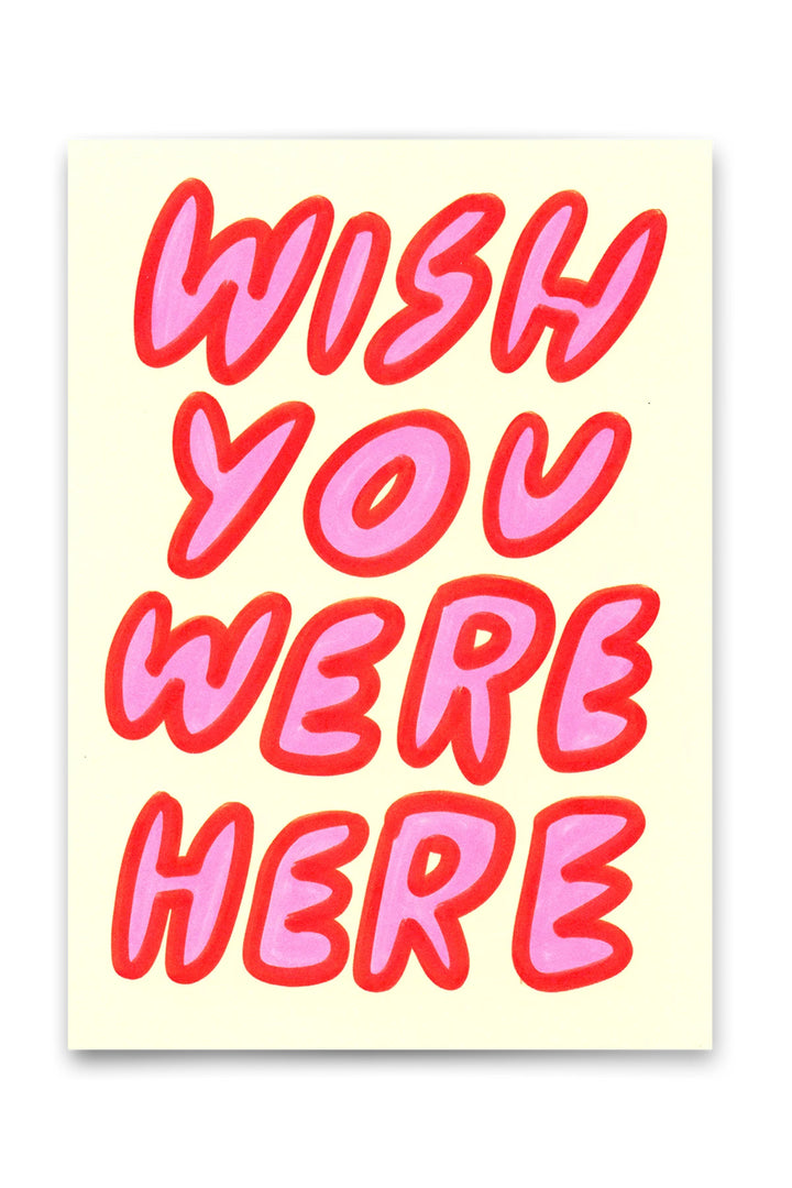 Postkort "Wish You Were Here"