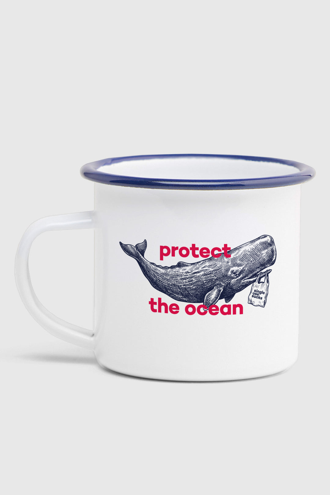 Emaljekrus "Protect the Ocean"