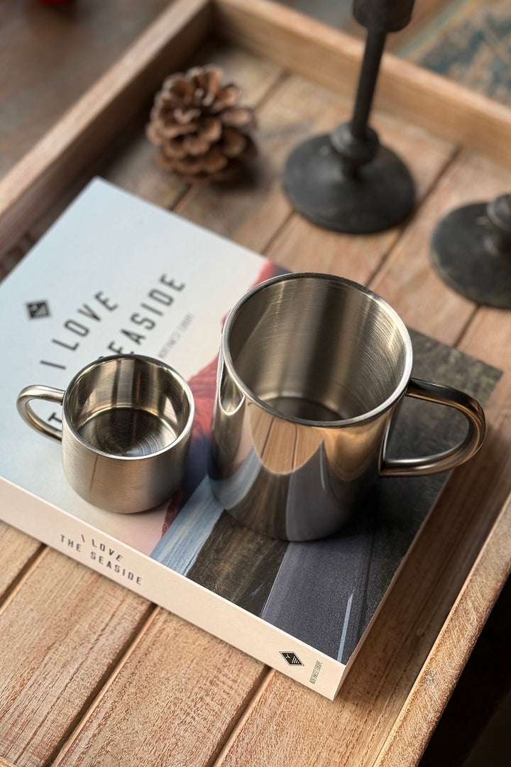 Krus i rustfrit stål - 300ml/60ml