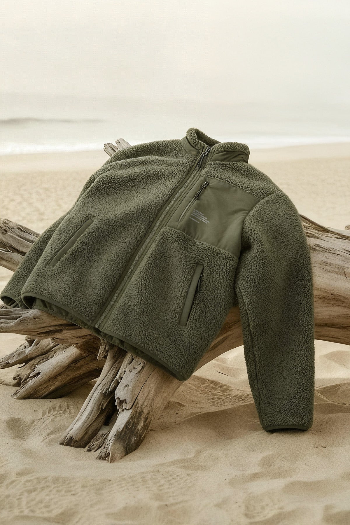 Sherpa Jacket - Green Khaki