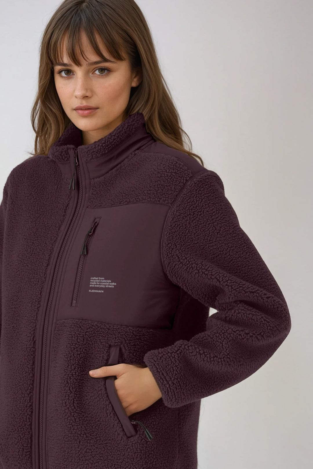 Sherpa Jacket - Red Brown