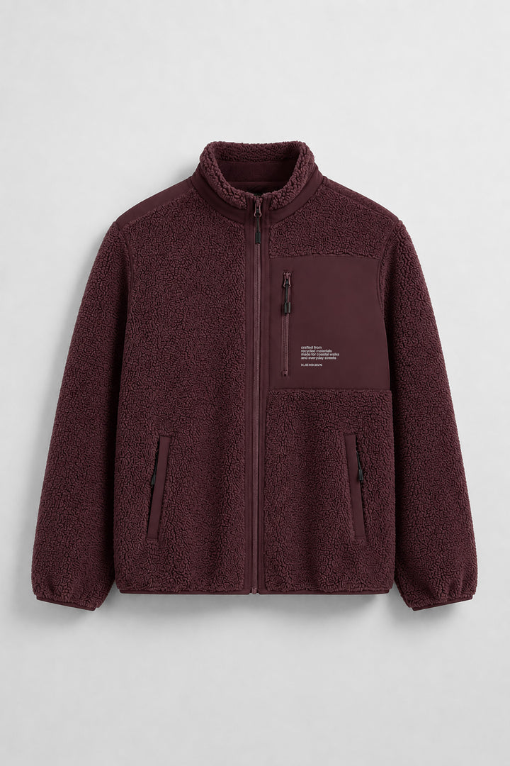 Sherpa Jacket - Red Brown