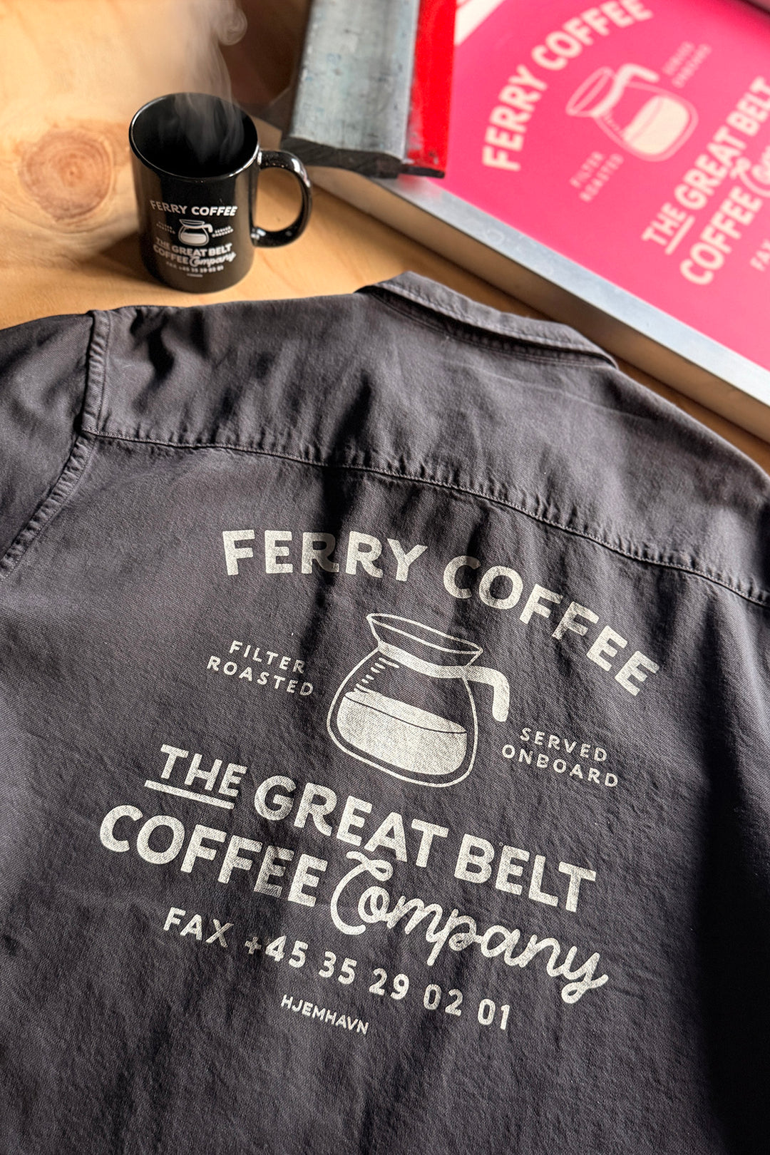 Cotton Twill Shirt "Ferry Coffee"