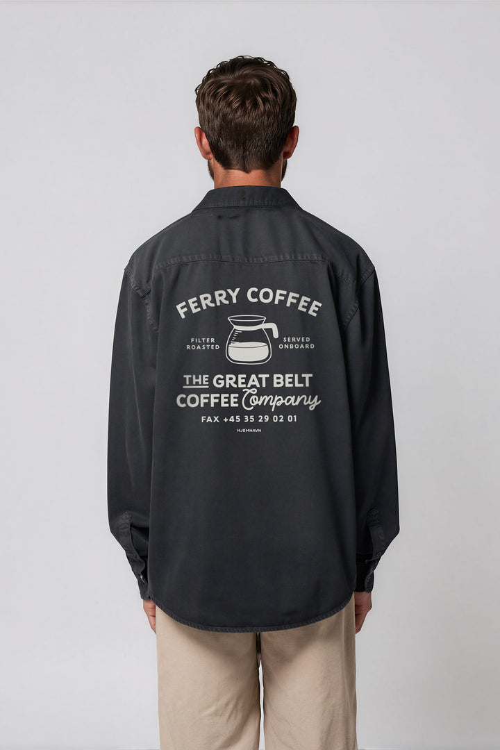 Cotton Twill Shirt "Ferry Coffee"