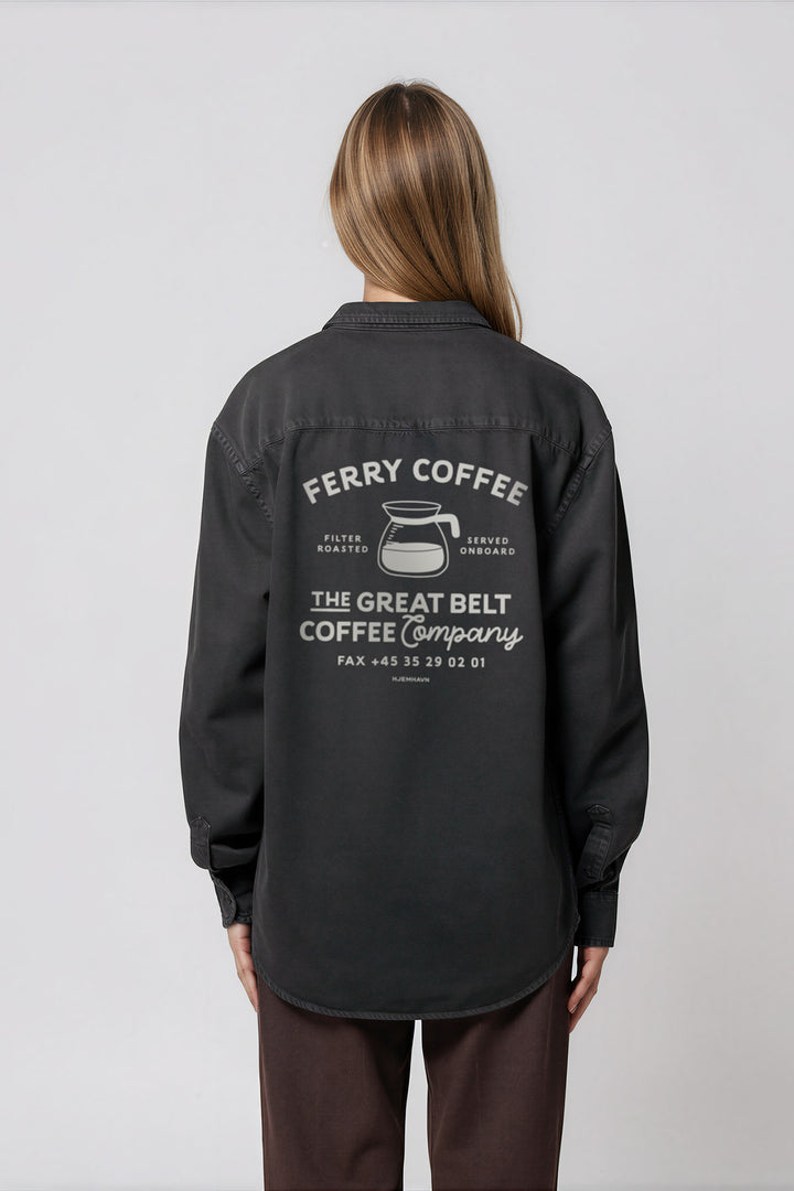 Cotton Twill Shirt "Ferry Coffee"