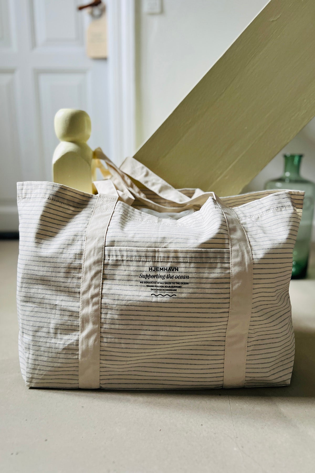 Shopper Bag - Striped Organic Cotton