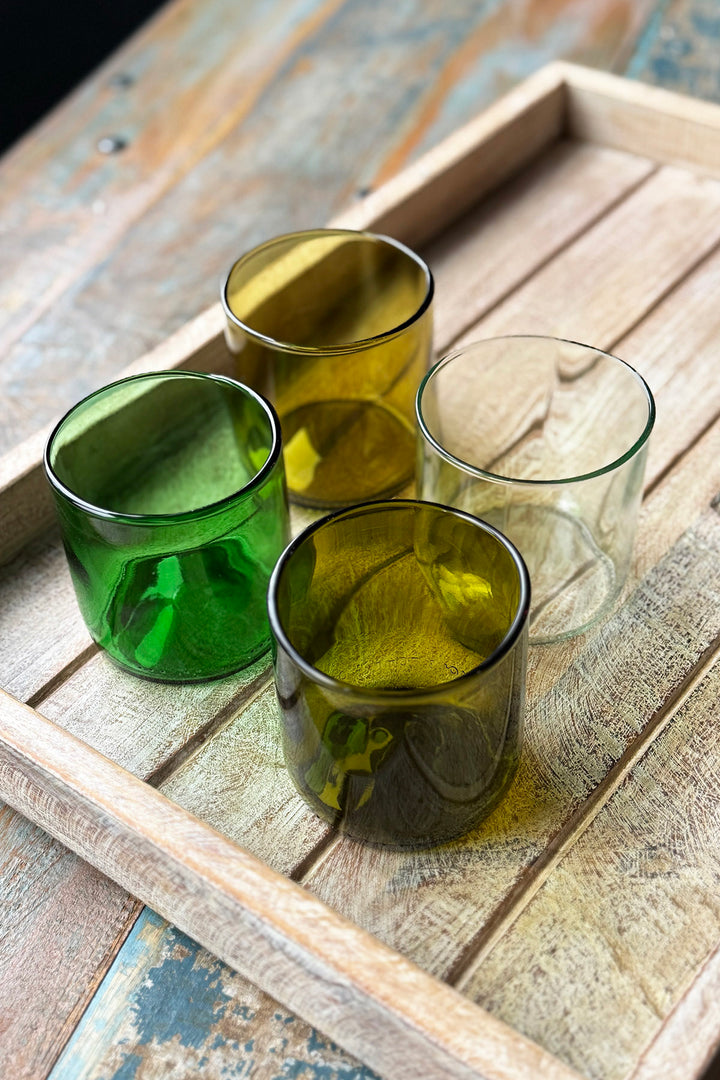 Drinking glasses from wine bottles - Short