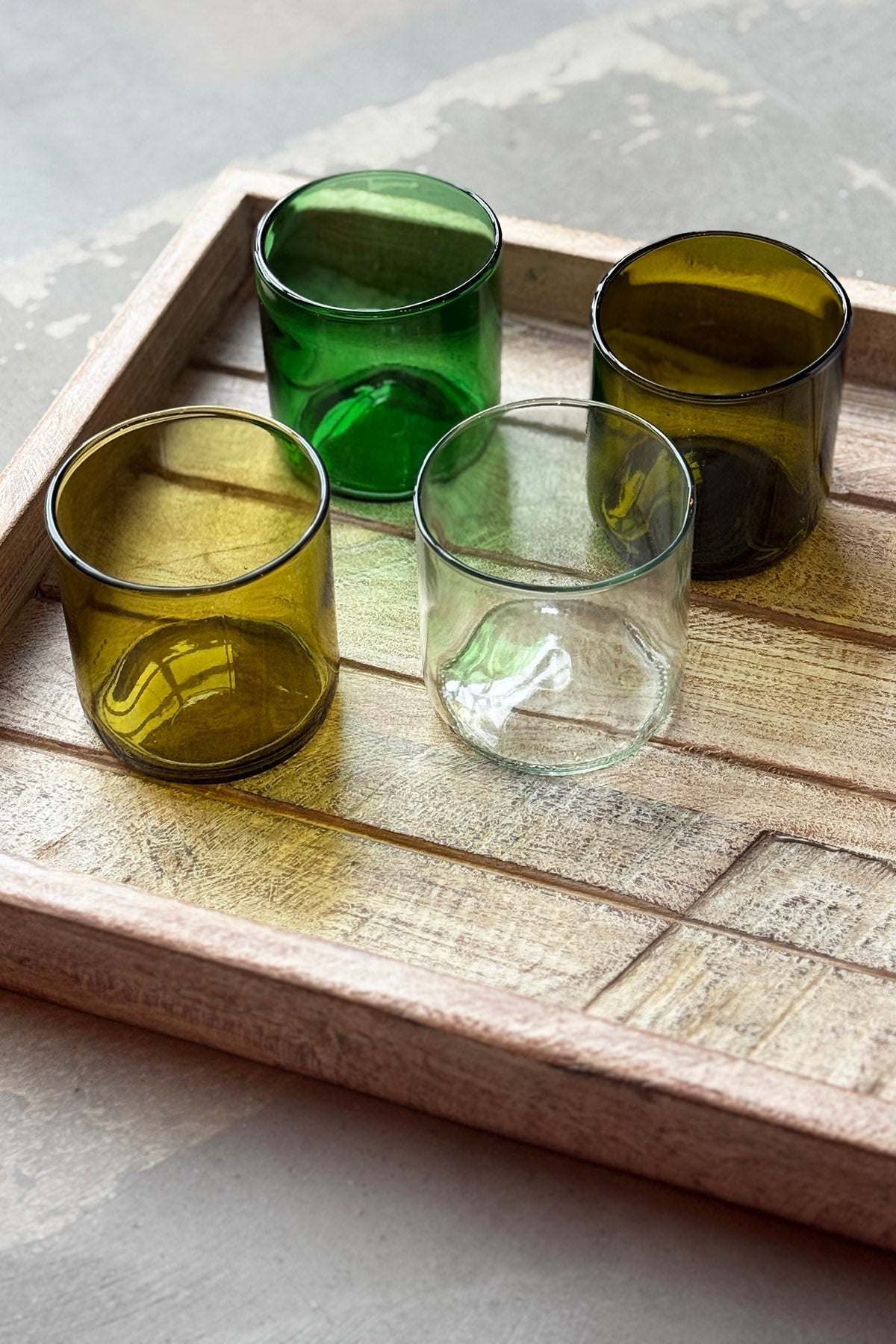 Drikkeglas fra vinflasker - Short (4-pack)