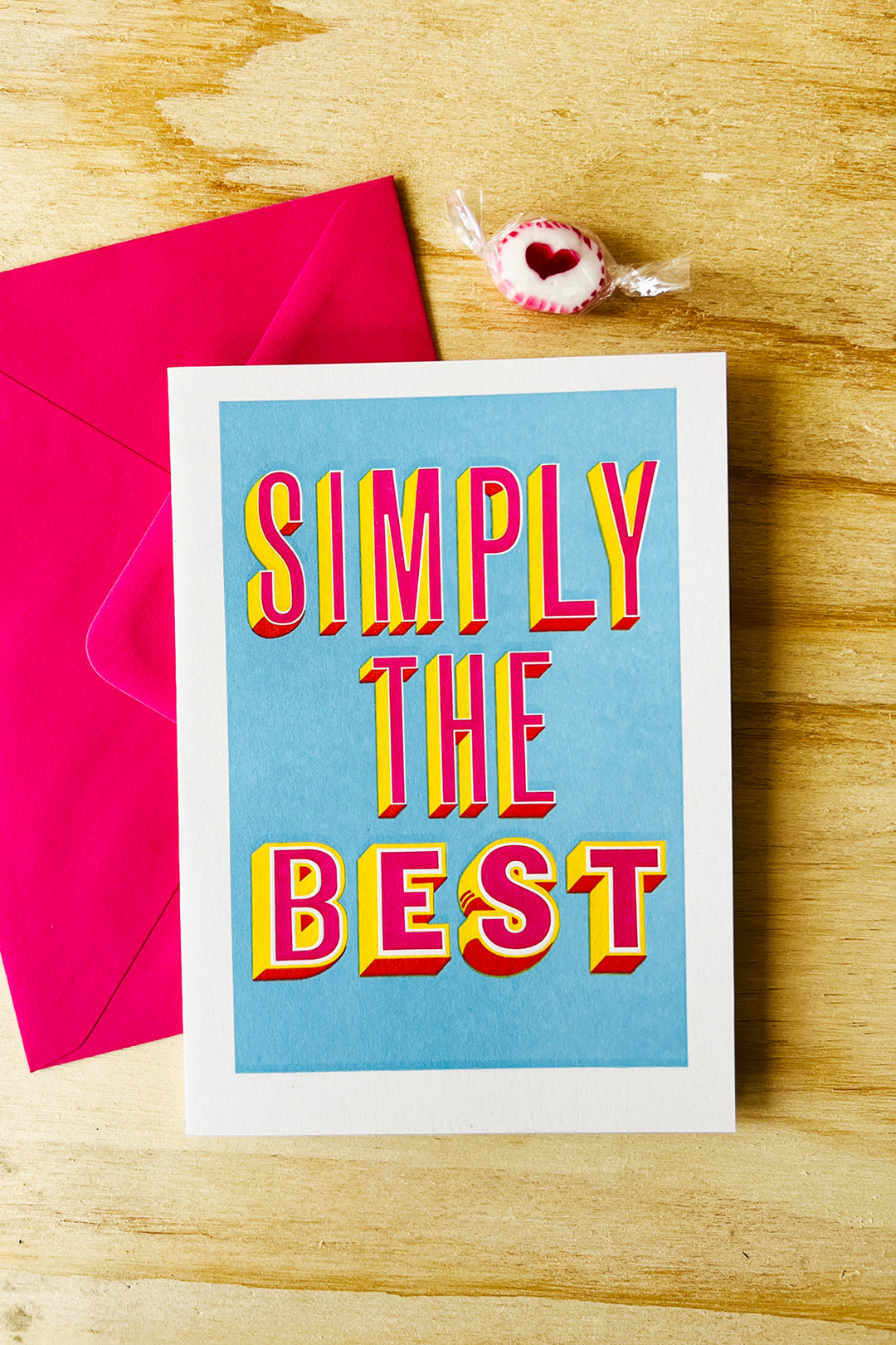 Letterpress Card "Huge Thanks"