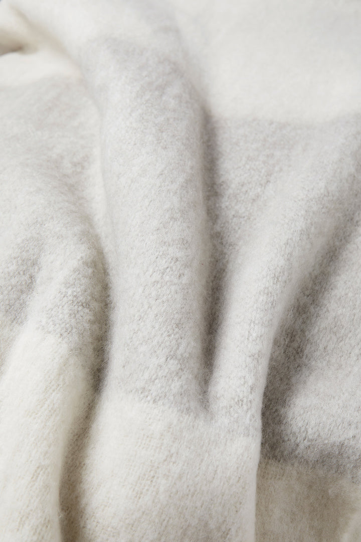 Wool Blend Blanket - Beige