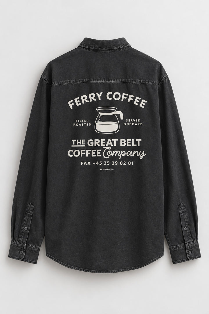 Cotton Twill Shirt "Ferry Coffee"