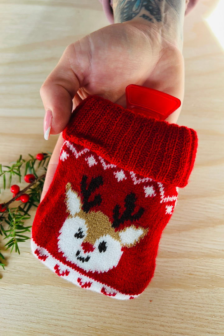 Christmas knitted hand warmer