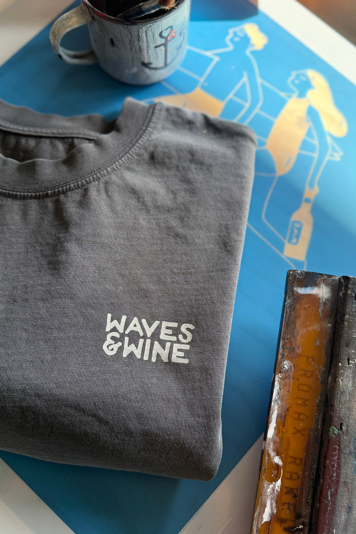 Tee "Waves & Wine"